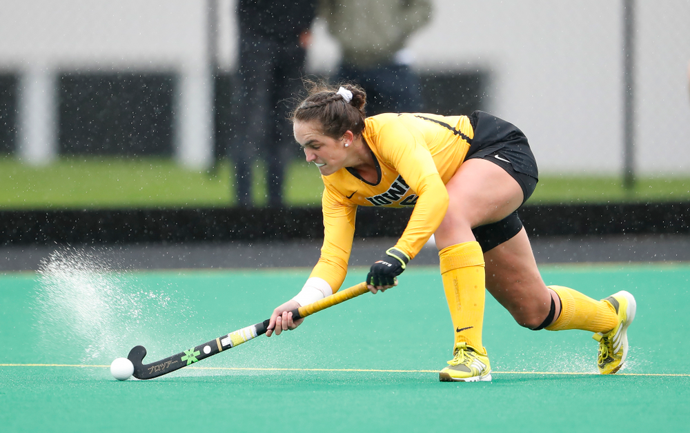 Iowa Hawkeyes Anthe Nijziel (6) against Stanford Sunday, October 7, 2018 at Grant Field. (Brian Ray/hawkeyesports.com)