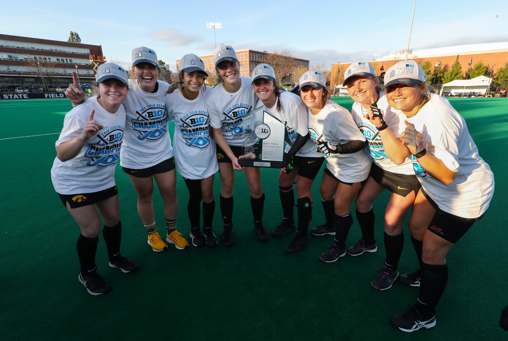 The Iowa Field Hockey sophomores following their game against Penn State in the 2019 Ten Field Hockey Tournament Championship Game Sunday, November 10, 2019 in State College. (Brian Ray/hawkeyesports.com)