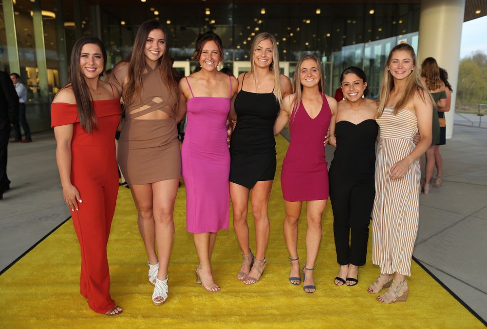The 2019 Golden Herkys yellow carpet Tuesday, April 23, 2019 at Hancher Auditorium. (Brian Ray/hawkeyesports.com)