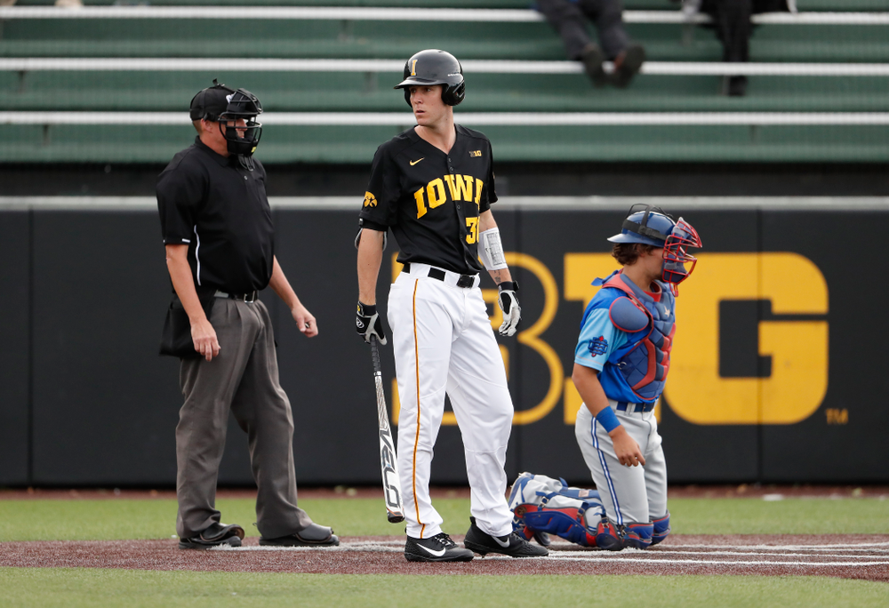 Connor McCaffery against the Ontario Blue Jays Friday, September 21, 2018 at Duane Banks Field. (Brian Ray/hawkeyesports.com)