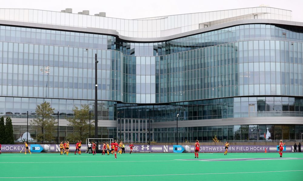 The Iowa Hawkeyes against Maryland during the championship game of the Big Ten Tournament Sunday, November 4, 2018 at Lakeside Field in Evanston, Ill. (Brian Ray/hawkeyesports.com)