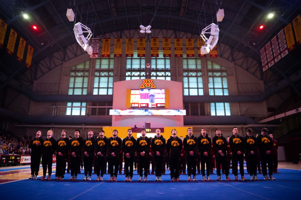 The Iowa Hawekeys against Minnesota and Penn State at the Maturi Pavilion Saturday, March 23, 2019 in Minneapolis, Minn. (C. Morgan Engel/Freelance)