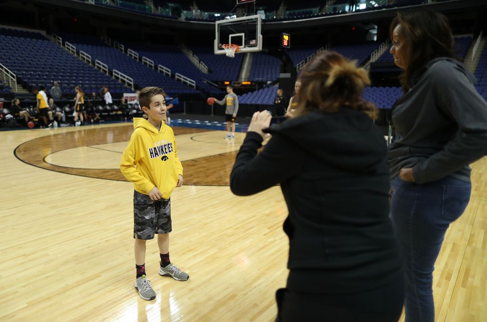 Big Ten Boy Jack Jensen-Fitzpatrick during practice and media before the regional final of the 2019 NCAA Women's College Basketball Tournament against the Baylor Bears Sunday, March 31, 2019 at Greensboro Coliseum in Greensboro, NC.(Brian Ray/hawkeyesports.com)
