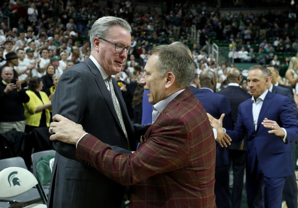 Iowa Hawkeyes head coach Fran McCaffery against Michigan State Tuesday, February 25, 2020 at the Breslin Center in East Lansing, MI. (Brian Ray/hawkeyesports.com)