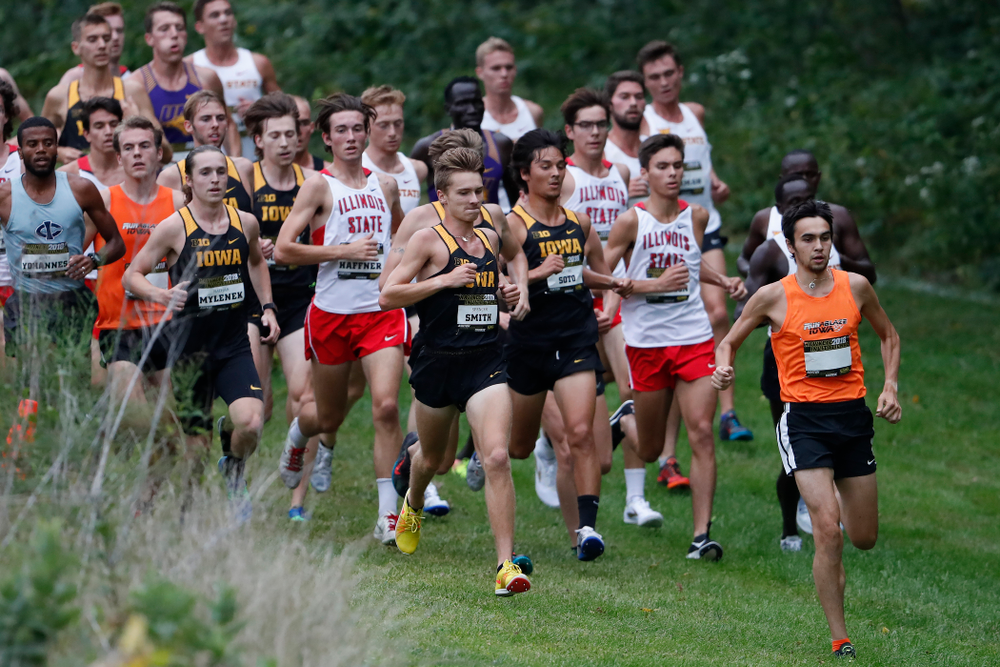 Spencer Smith during the Hawkeye Invitational Friday, August 31, 2018 at the Ashton Cross Country Course. (Brian Ray/hawkeyesports.com)