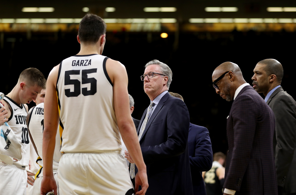 Iowa Hawkeyes head coach Fran McCaffery against the Purdue Boilermakers Tuesday, March 3, 2020 at Carver-Hawkeye Arena. (Brian Ray/hawkeyesports.com)