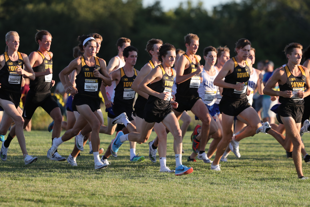 The Iowa Hawkeyes start the 2019 Hawkeye Invitational Friday, September 6, 2019 at the Ashton Cross Country Course. (Brian Ray/hawkeyesports.com)