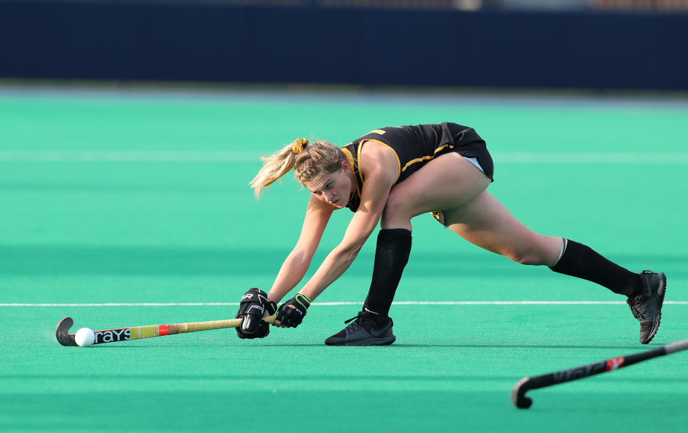Iowa Hawkeyes Ellie Holley (7) against Penn State in the 2019 Big Ten Field Hockey Tournament Championship Game Sunday, November 10, 2019 in State College. (Brian Ray/hawkeyesports.com)