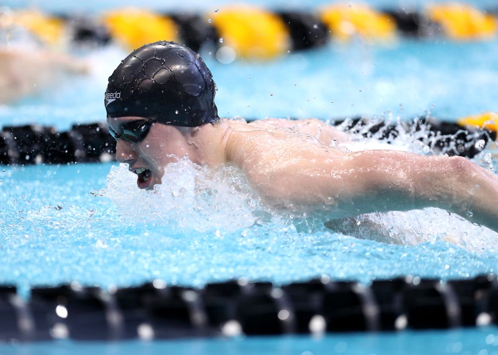 Iowa's Dolan Craine competes in the 400-yard IM on the third day at the 2019 Big Ten Swimming and Diving Championships Thursday, February 28, 2019 at the Campus Wellness and Recreation Center. (Brian Ray/hawkeyesports.com)