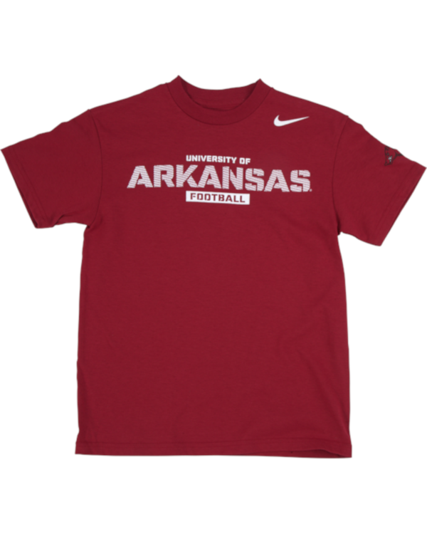 Arkansas Razorbacks Nike Youth Team Issue Football T Shirt