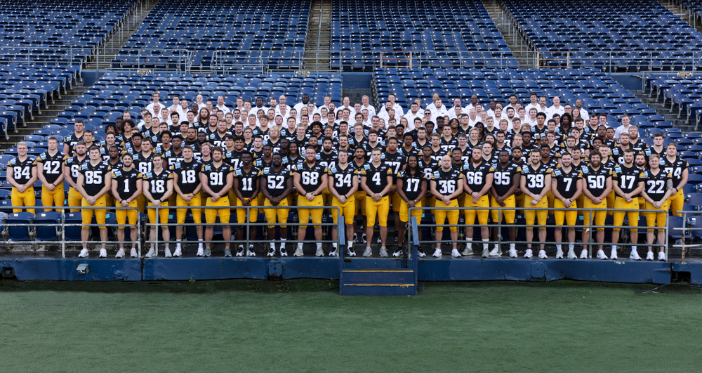 The 2019 Hawkeye Football Holiday Bowl Team Wednesday, December 25, 2019 at SDCCU Stadium in San Diego. (Brian Ray/hawkeyesports.com)
