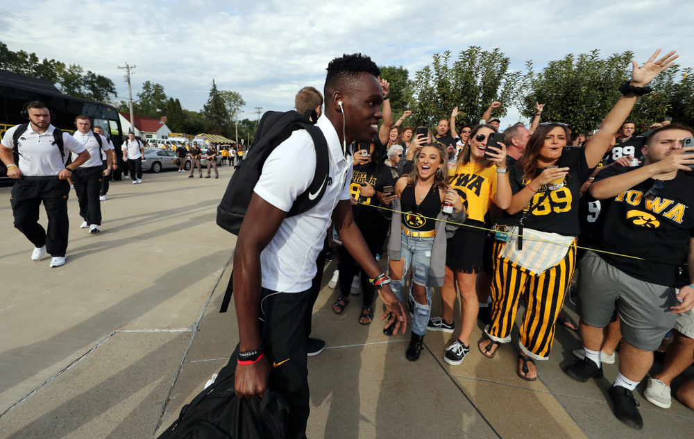 Iowa Hawkeyes defensive back Michael Ojemudia (11) against the Rutgers Scarlet Knights Saturday, September 7, 2019 at Kinnick Stadium. (Brian Ray/hawkeyesports.com)