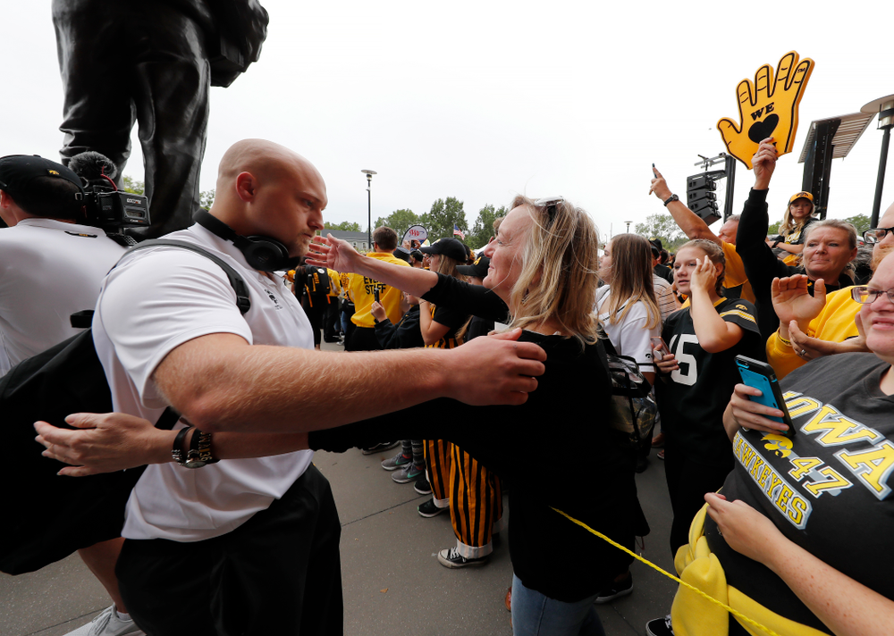 Iowa Hawkeyes fullback Brady Ross (36) against the Iowa State Cyclones Saturday, September 8, 2018 at Kinnick Stadium. (Brian Ray/hawkeyesports.com)