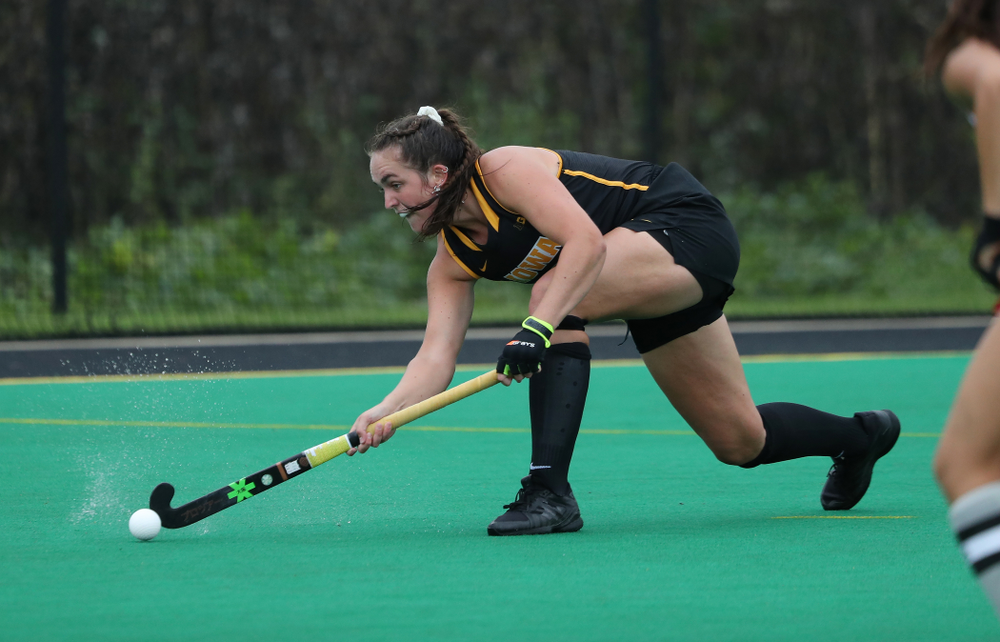 Iowa Hawkeyes defenseman Anthe Nijziel (6) during a 2-1 victory against the Ohio State Buckeyes Friday, September 27, 2019 at Grant Field. (Brian Ray/hawkeyesports.com)