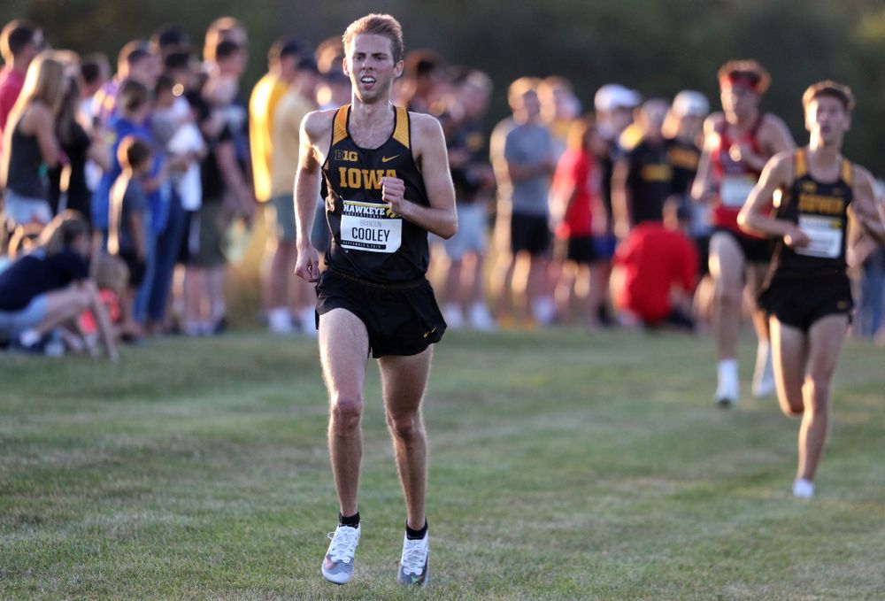 IowaÕs Brandon Cooley runs in the 2019 Hawkeye Invitational Friday, September 6, 2019 at the Ashton Cross Country Course. (Brian Ray/hawkeyesports.com)