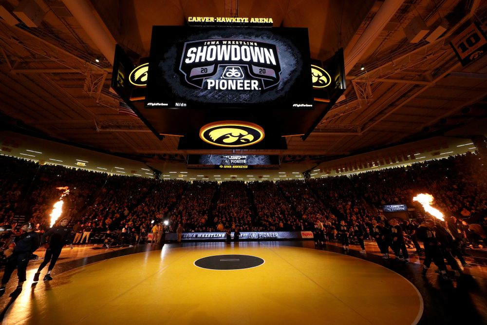 The Iowa Hawkeyes wrestle Penn State Friday, January 31, 2020 at Carver-Hawkeye Arena. (Brian Ray/hawkeyesports.com)