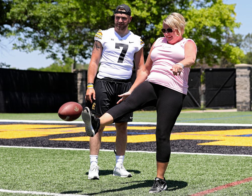 The Ladies Football Academy at the Hansen Football Performance Center in Iowa City on Saturday, Jun 8, 2019. (Stephen Mally/hawkeyesports.com)