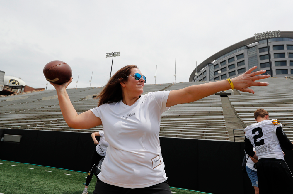 The 2018 Iowa Ladies Football Academy Saturday, June 9, 2018 at Kinnick Stadium. (Brian Ray/hawkeyesports.com)