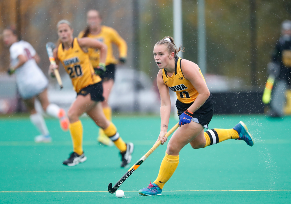 Iowa Hawkeyes Katie Birch (11) against Stanford Sunday, October 7, 2018 at Grant Field. (Brian Ray/hawkeyesports.com)