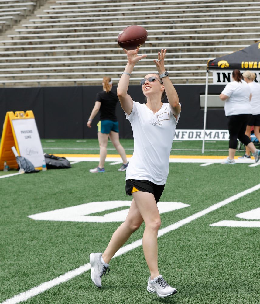 The 2018 Iowa Ladies Football Academy Saturday, June 9, 2018 at Kinnick Stadium. (Brian Ray/hawkeyesports.com)