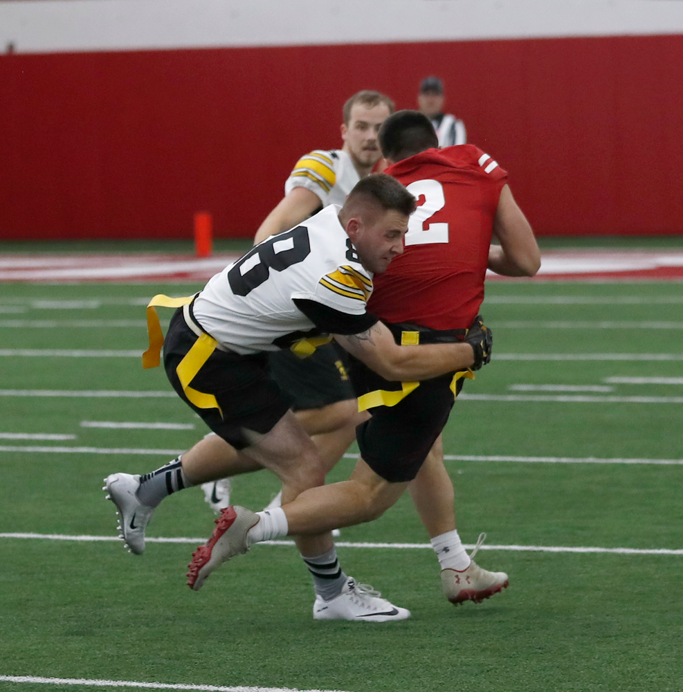 The Hawkeye football managers capture the rusty toolbox for the first time since 2008 with a 20-19 double The Hawkeye Football Managers captured the rusty toolbox for the first time since 2008 with a 20-19 double overtime win against the Wisconsin football managers on Nov. 8 in Madison, Wisconsin.