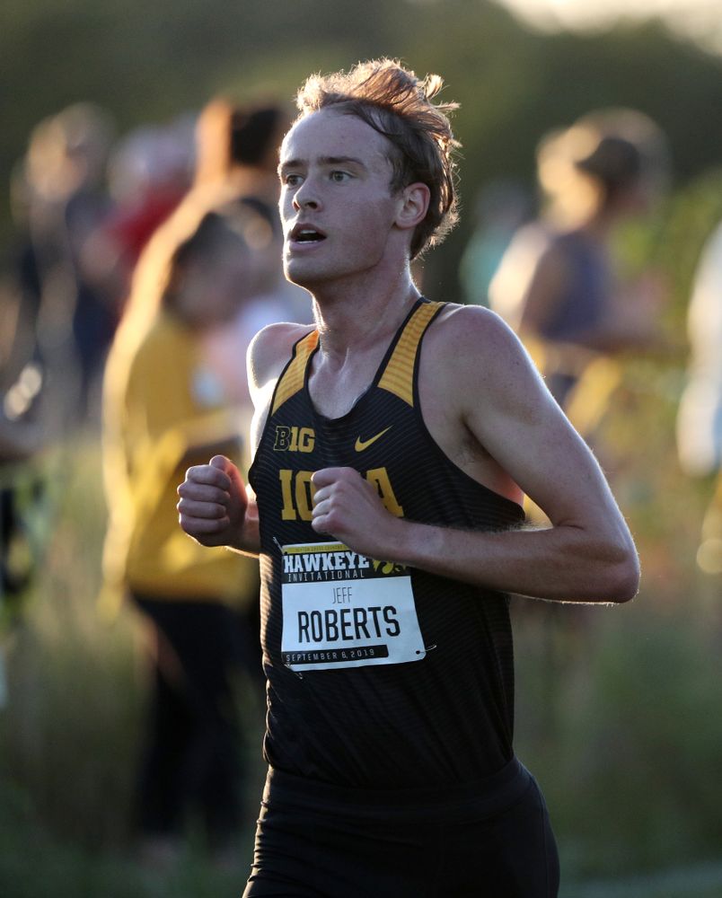 IowaÕs Jeff Roberts runs in the 2019 Hawkeye Invitational Friday, September 6, 2019 at the Ashton Cross Country Course. (Brian Ray/hawkeyesports.com)