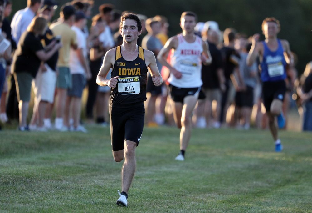 IowaÕs Noah Healy runs in the 2019 Hawkeye Invitational Friday, September 6, 2019 at the Ashton Cross Country Course. (Brian Ray/hawkeyesports.com)