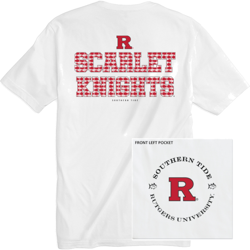 Rutgers Scarlet Knights Southern Tide Short Sleeve Skipjack Fill T