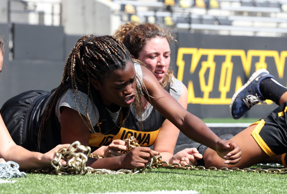 The Iowa WomenÕs Basketball Team participates in the The Program Tuesday, September 17, 2019 at Kinnick Stadium (Brian Ray/hawkeyesports.com)