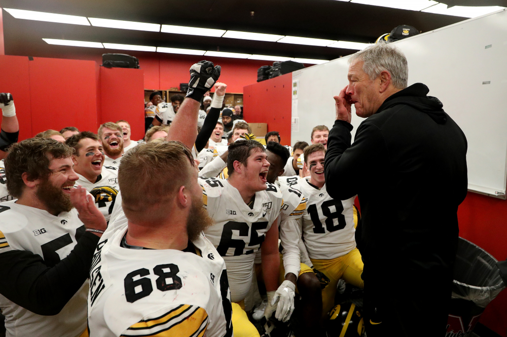 Iowa Hawkeyes head coach Kirk Ferentz against the Nebraska Cornhuskers Friday, November 29, 2019 at Memorial Stadium in Lincoln, Neb. (Brian Ray/hawkeyesports.com)
