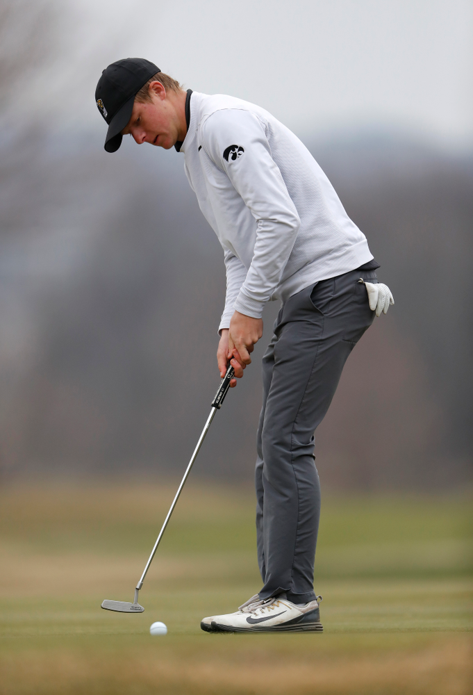 Benton Weinberg during the 2018 Hawkeye Invitational Friday, April 13, 2018 at Finkbine Golf Course. (Brian Ray/hawkeyesports.com)