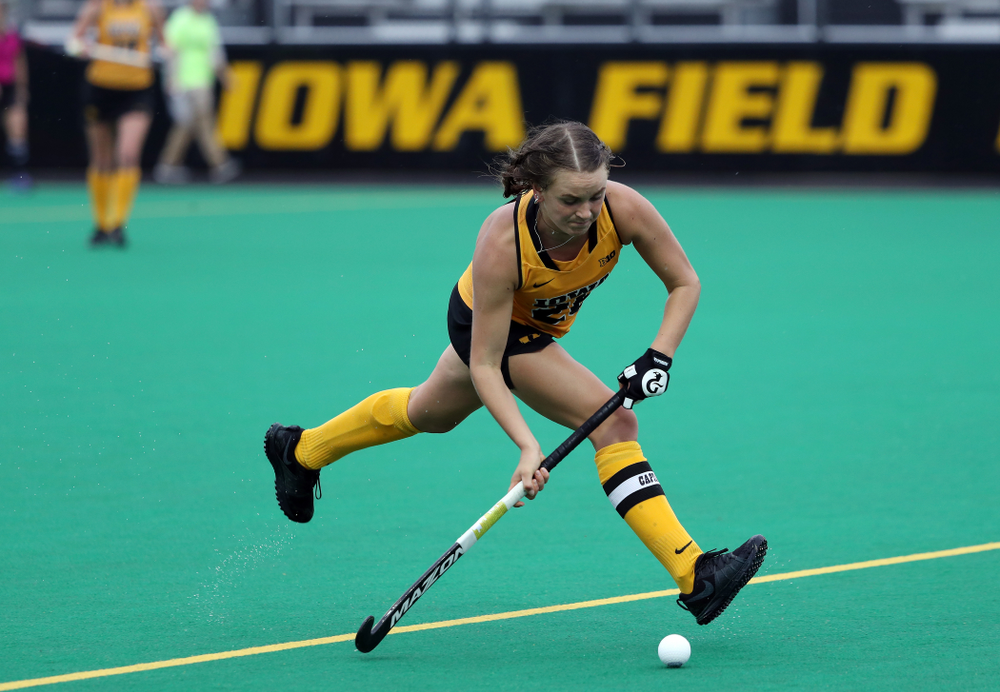 Iowa Hawkeyes forward Maddy Murphy (26) against the Michigan State Spartans Sunday, September 29, 2019 at Grant Field. (Brian Ray/hawkeyesports.com)