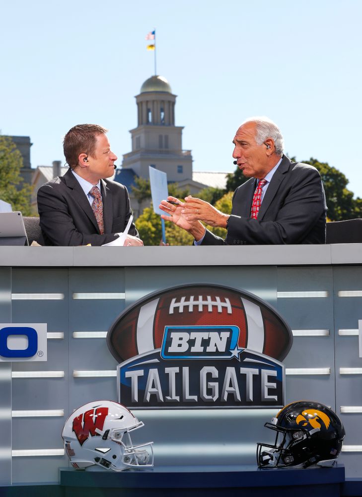 The BTN Tailgate does a live show Saturday, September 22, 2018 at Hubbard Park on the University of Iowa Campus. (Brian Ray/hawkeyesports.com)