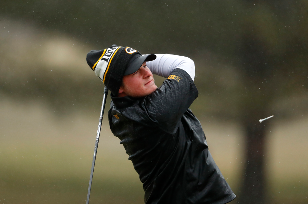 Iowa's Alex Schaake during day two of the 2018 Hawkeye Invitational Friday, April 13, 2018 at Finkbine Golf Course. (Brian Ray/hawkeyesports.com)