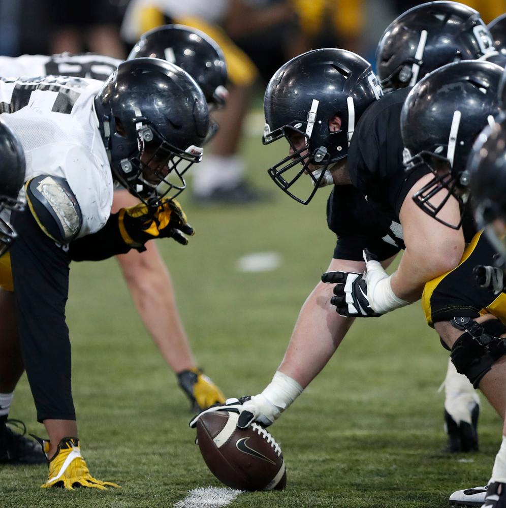 -- University of Iowa spring football practice No. 6 on March 31, 2018, in Iowa City, Iowa. (Darren Miller/hawkeyesports.com)