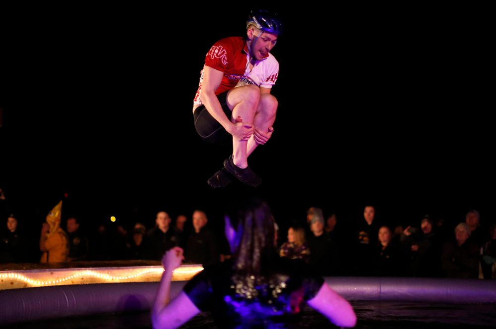 The Hawkeye Wrestling Club Arctic Plunge Saturday, January 27, 2018 at Brown Dear Golf Course in Coralville. (Brian Ray/hawkeyesports.com)
