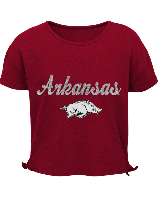 Arkansas Razorbacks Youth Love Short Sleeve Side Tie T Shirt Arkansas Razorbacks Store Shop University Of Arkansas Apparel Gear Gifts Clothing
