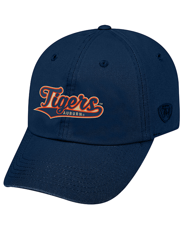 Auburn Tigers Top Of The World Tigers Lettering Navy Hat The