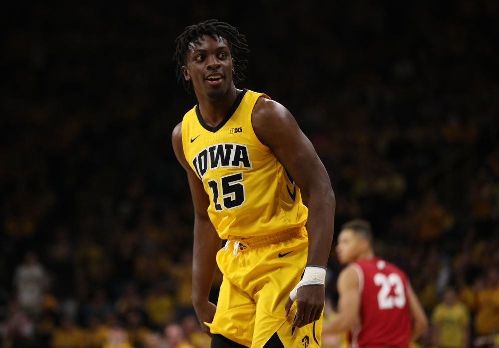 Iowa Hawkeyes forward Tyler Cook (25) against the Wisconsin Badgers Friday, November 30, 2018 at Carver-Hawkeye Arena. (Brian Ray/hawkeyesports.com)