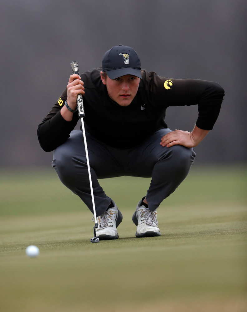 Alex Schaake during the 2018 Hawkeye Invitational Friday, April 13, 2018 at Finkbine Golf Course. (Brian Ray/hawkeyesports.com)