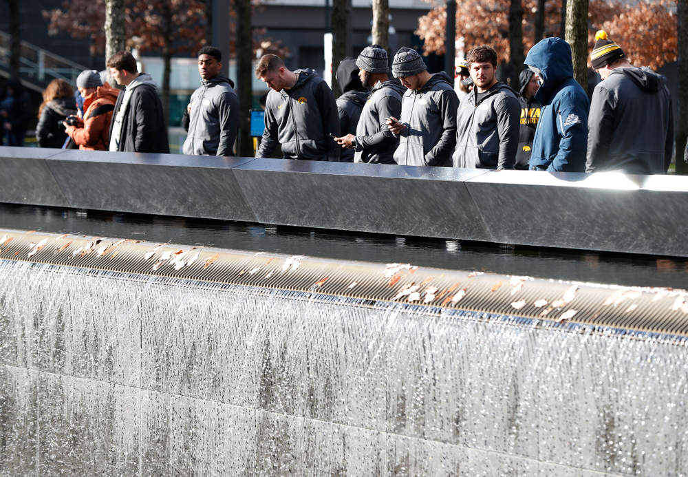 The Iowa Hawkeyes visit the observation deck of the One World Trade Center and the 9/11 Memorial and Museum.