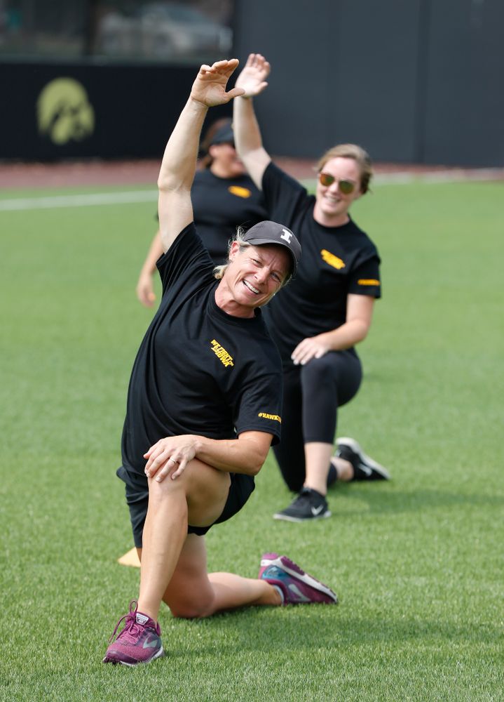 Head Women's Golf Coach Megan Menzel during the Iowa Student Athlete Kickoff Kickball game Sunday, August 19, 2018 at Duane Banks Field. (Brian Ray/hawkeyesports.com)