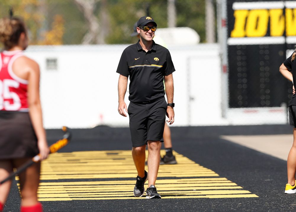 Assistant Coach Michael Boal against Indiana Sunday, September 16, 2018 at Grant Field. (Brian Ray/hawkeyesports.com)