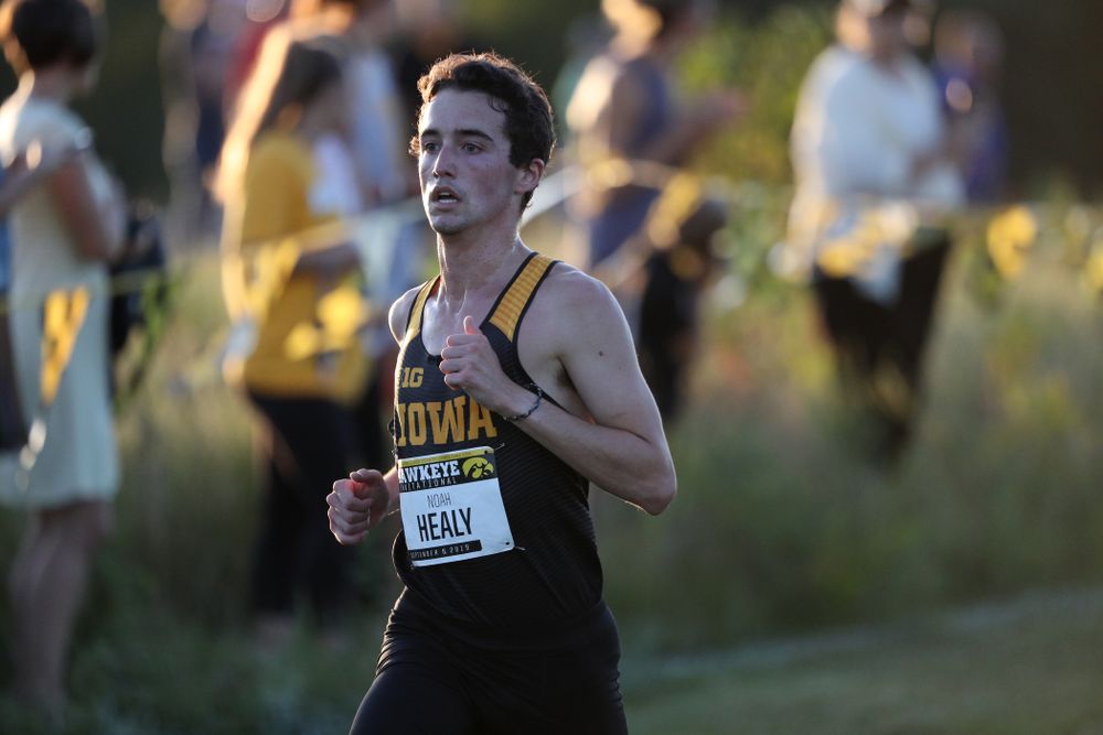 IowaÕs Noah Healy runs in the 2019 Hawkeye Invitational Friday, September 6, 2019 at the Ashton Cross Country Course. (Brian Ray/hawkeyesports.com)