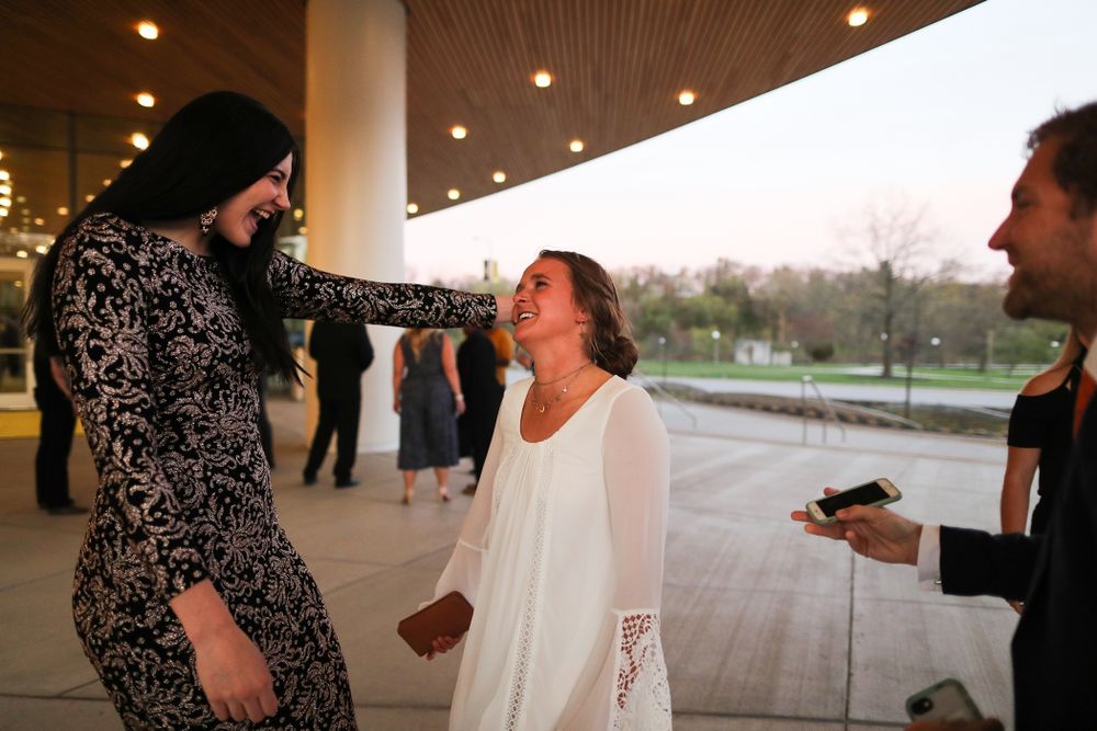 The 2019 Golden Herkys yellow carpet Tuesday, April 23, 2019 at Hancher Auditorium. (Brian Ray/hawkeyesports.com)