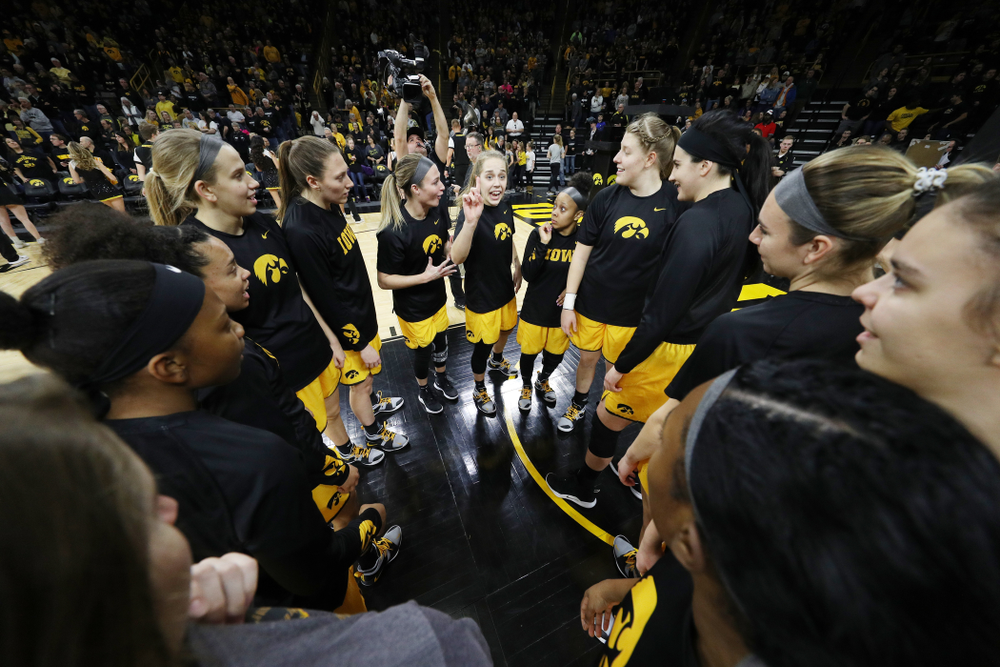 Iowa Hawkeyes guard Kathleen Doyle (22) against the Northwestern Wildcats Sunday, March 3, 2019 at Carver-Hawkeye Arena. (Brian Ray/hawkeyesports.com)