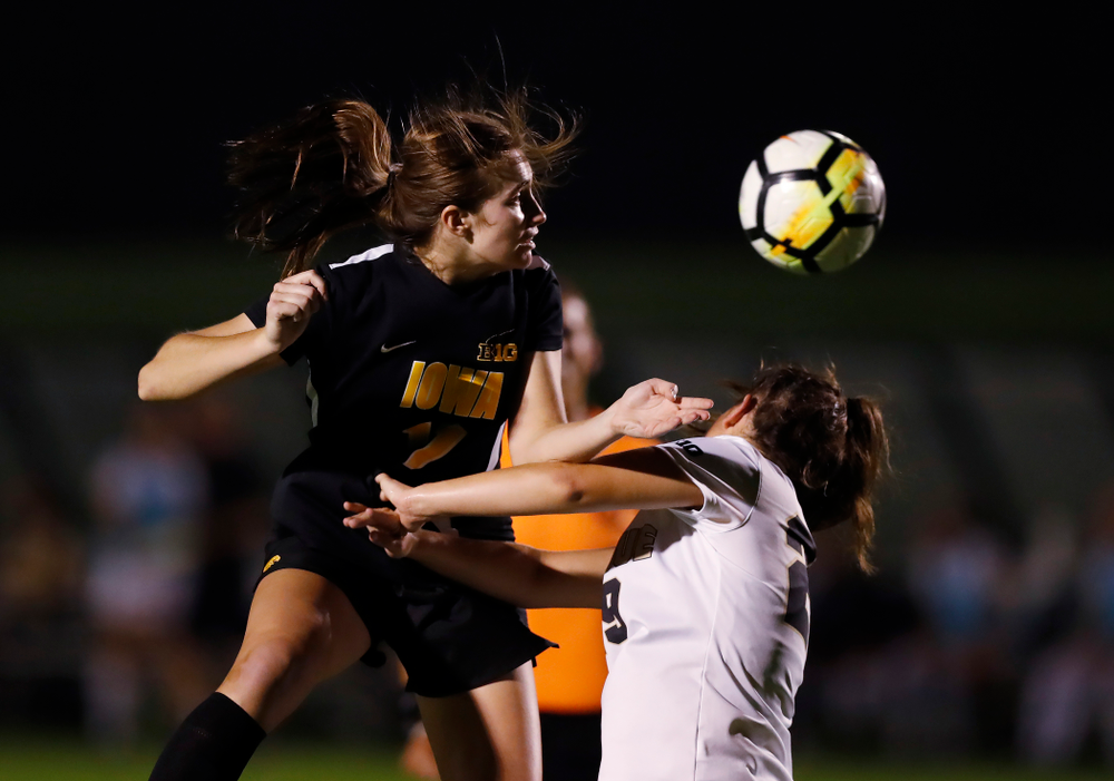 Iowa Hawkeyes Kaleigh Haus (4) against the Purdue Boilermakers Thursday, September 20, 2018 at the Iowa Soccer Complex. (Brian Ray/hawkeyesports.com)