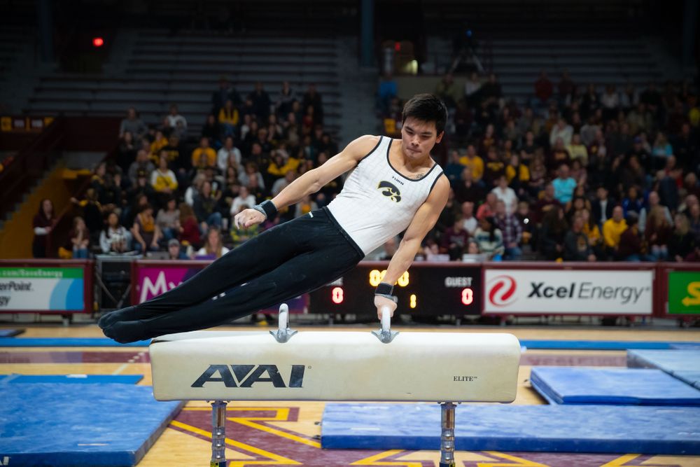 The Iowa Hawekeys against Minnesota and Penn State at the Maturi Pavilion Saturday, March 23, 2019 in Minneapolis, Minn. (C. Morgan Engel/Freelance)