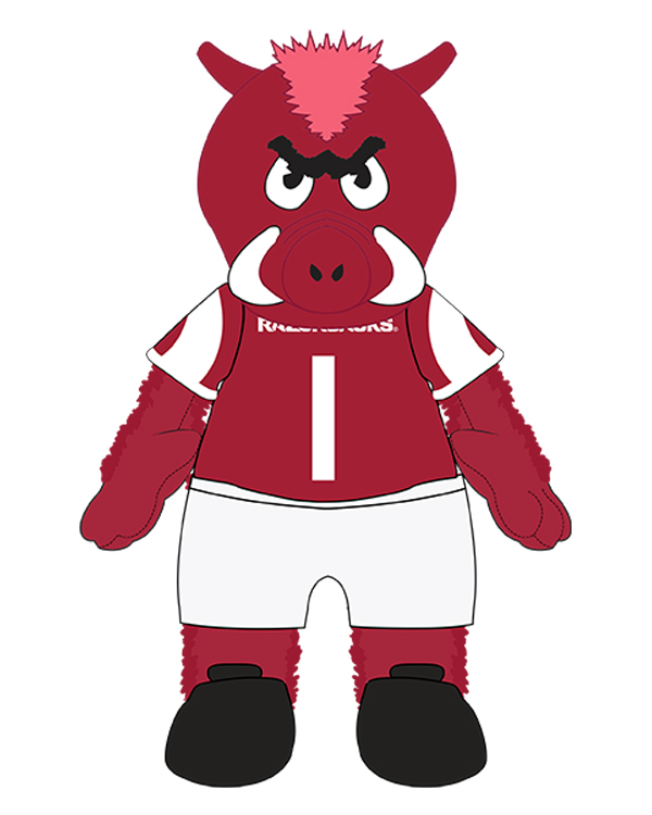 Arkansas Razorbacks Big 9 Fuzzy Plush Razorback Mascot Arkansas Razorbacks Store Shop University Of Arkansas Apparel Gear Gifts Clothing