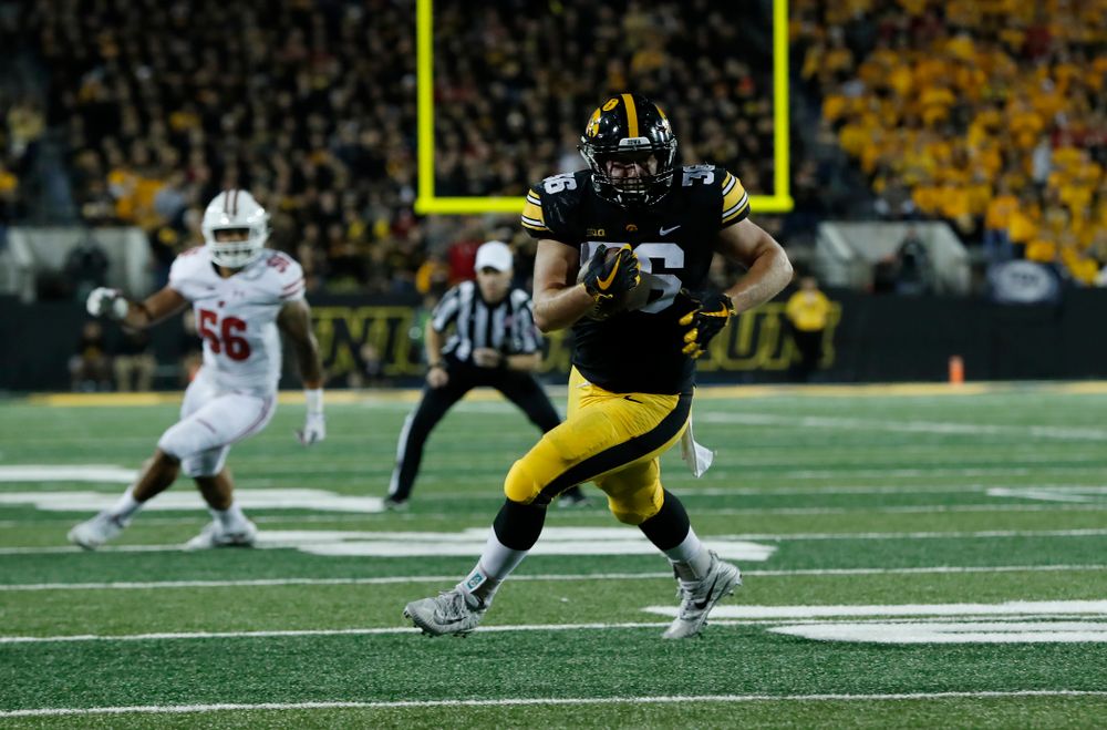 Iowa Hawkeyes fullback Brady Ross (36) against the Wisconsin Badgers Saturday, September 22, 2018 at Kinnick Stadium. (Brian Ray/hawkeyesports.com)